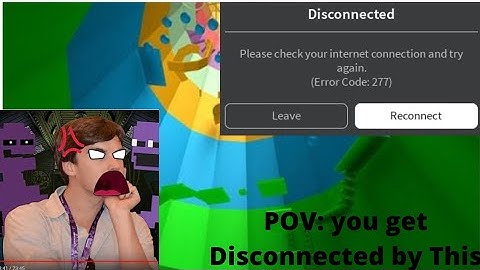 POV: you get disconnected by internet connection and ???