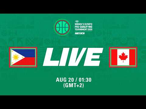 LIVE - Philippines v Canada | FIBA Women's Olympic Pre-qualifying Tournament 2026 | Group Phase