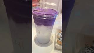 Ube Loves Water VS One from Dubai(Dubai Chocolate Matcha Latte) #satisfying #viral #trending #food