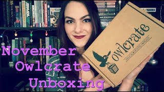 OwlCrate Unboxing | November 2017 @TellHerAStory