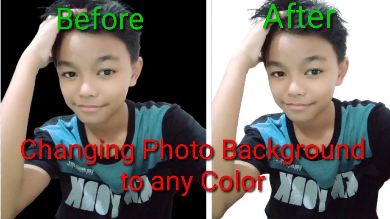 How to Change Photo Background to any Color - YouTube