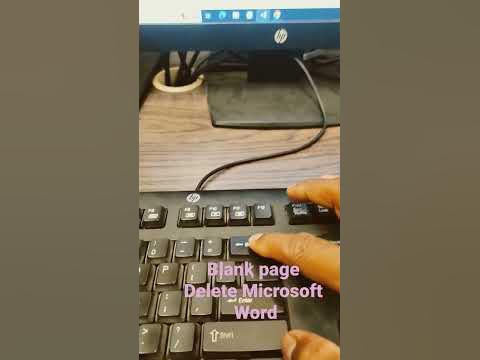 How to delete last blank page in Microsoft word? #shorts #word #