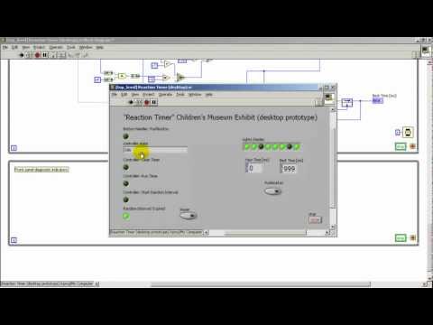 LabVIEW FPGA: Design verification model for the "Reaction Timer" project