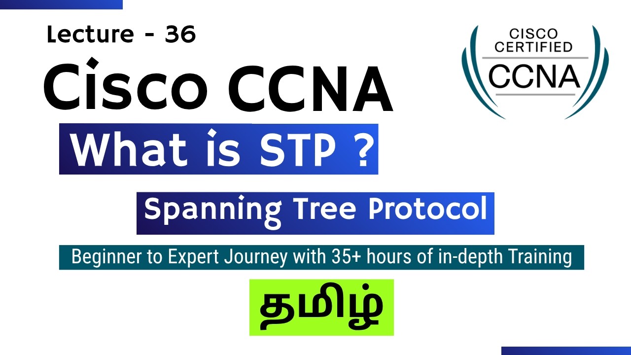 What is STP - Spanning Tree Protocol in Tamil | CCNA Networking Course ...