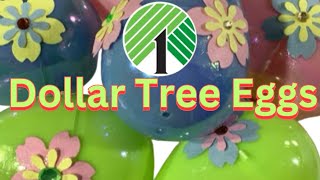 Dollar Tree Easter Egg Floral Arrangement - Unique Way to use Dollar Store Plastic Eggs