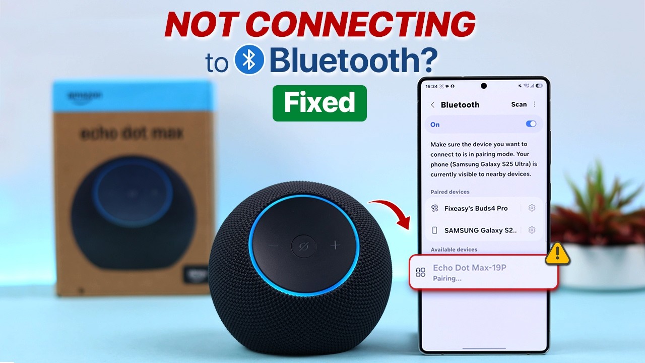 Amazon Echo Dot Max Not Connecting to Bluetooth? How to Fix! - YouTube