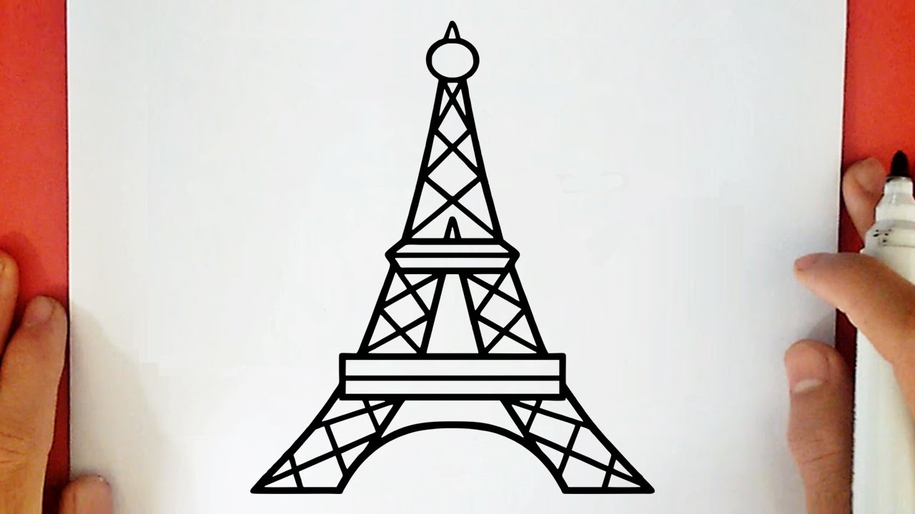 tour eiffel dessin facile