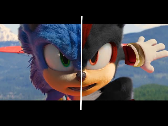 SONIC Movie 2 OLD Design VS NEW Design (SHADOW VS SONIC 4) 