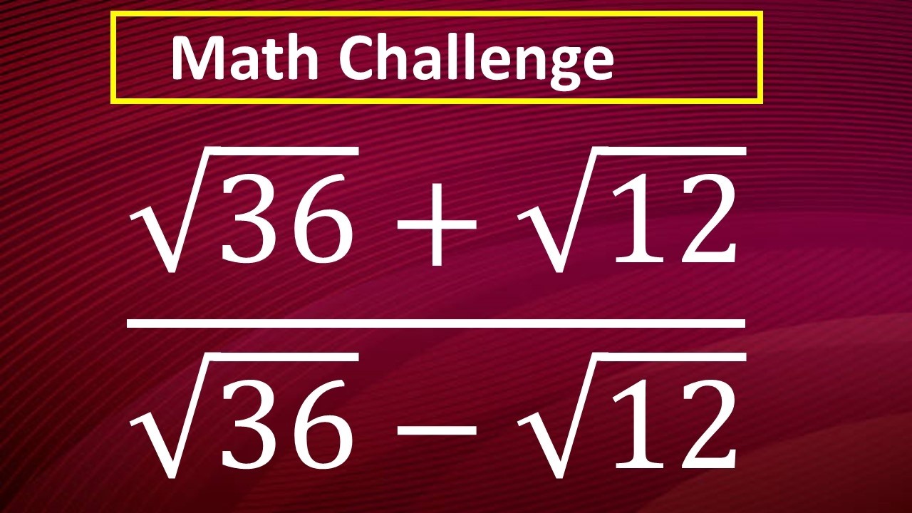 Hard Math Square Roots A Very Hard Square Root Math Simplification | Try It Yourself! - YouTube