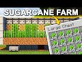 Automatic sugarcane farm in minecraft 120 tutorial