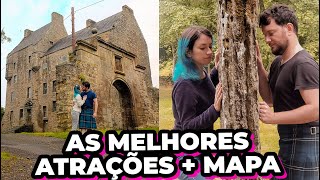 OUTLANDER NA ESCÓCIA: roteiro e mapa com círculos de Pedra, Lallybroch e castelos incríveis!