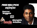 NBA Picks - Nuggets vs Grizzlies Prediction, 2/25/2023 Best Bets, Odds & Betting Tips | Docs Sports