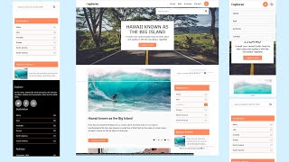 How to create responsive blogging website design using HTML,  CSS and JavaScript step by step