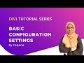 basic configuration after installing DIVI theme