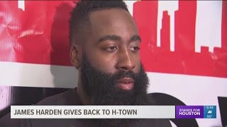 james harden gives back to h town