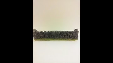 how to build simple wargaming terrain stone walls.