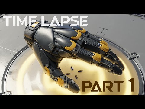 Scifi Hardsurface Glove Time-lapse Part 1