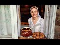 A WOMAN&#39;S LIFE IN A REMOTE VILLAGE! Cooking dinner in a wood-burning oven