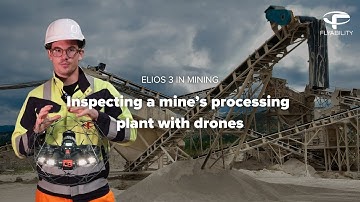 Drone inspections of mining processing plants. Fly inside a mining plant with the Elios 3 drone