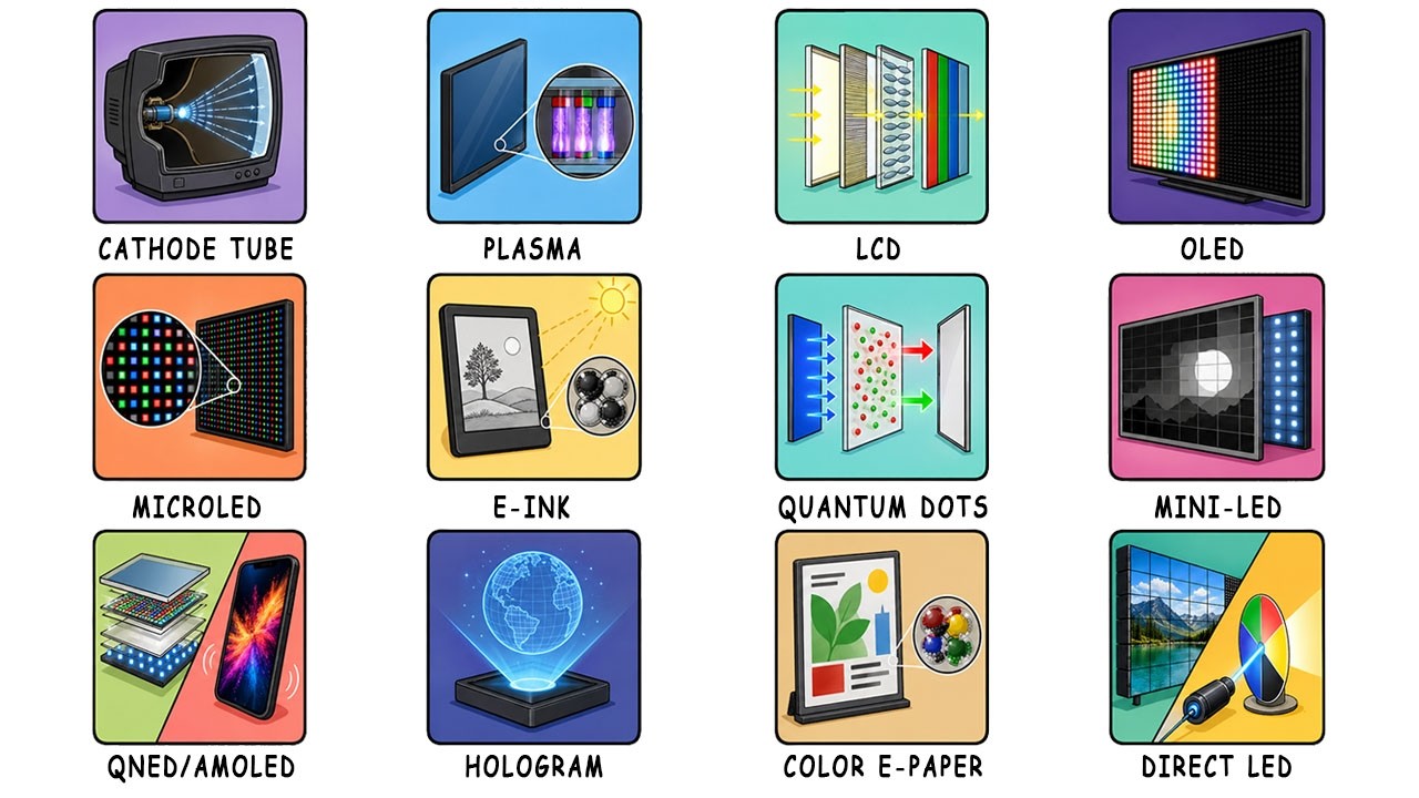 Every Type of Display Technology Explained - YouTube
