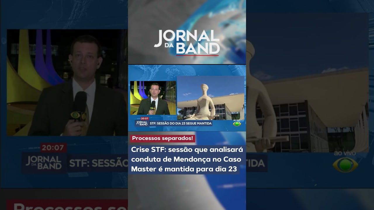 Crise STF: sessão que analisará  conduta de Mendonça no Caso Master é mantida para dia 23