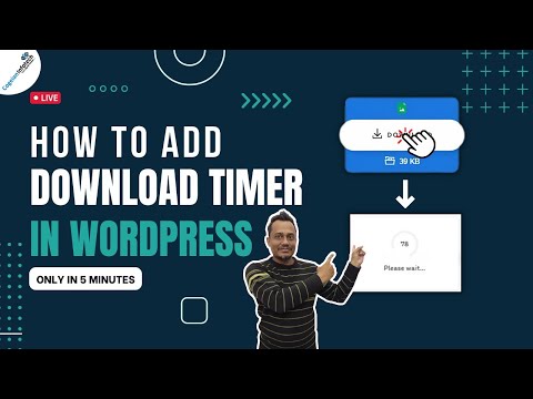 How To Add Download Button With Countdown Timer In WordPress | Learn Free Wordpress Site Tutorials