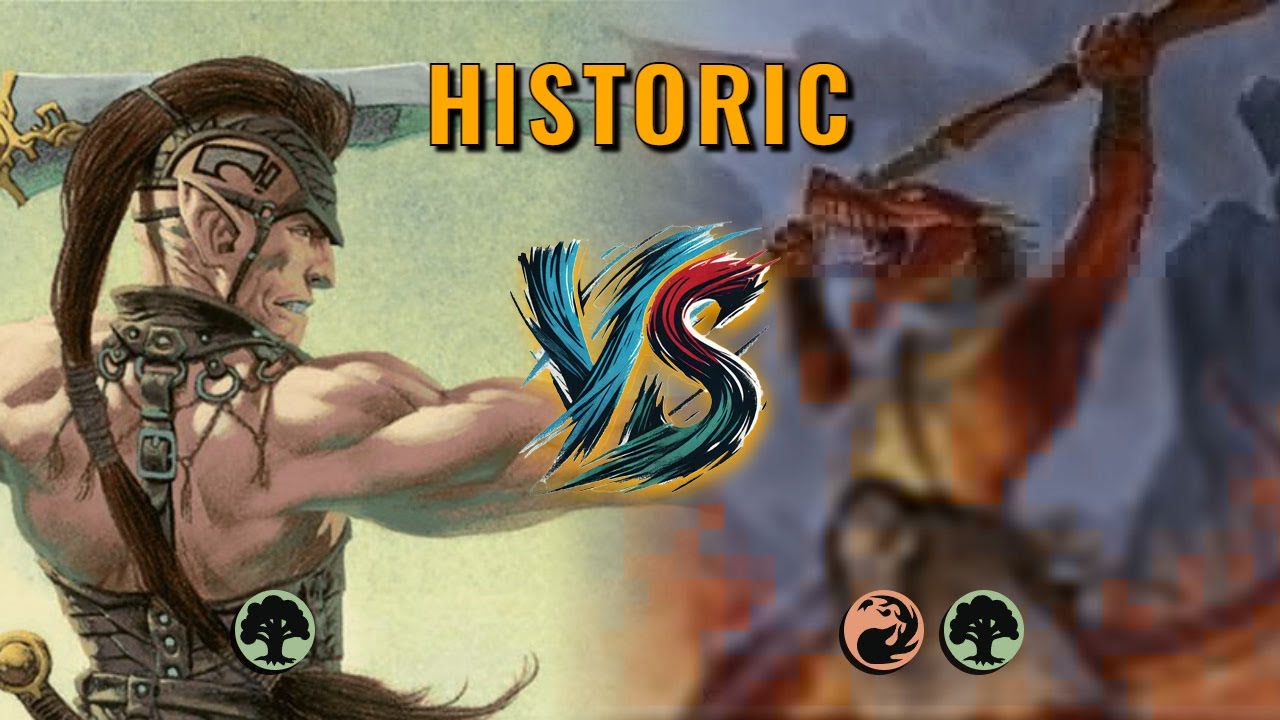 MTG Historic - Mono Green Aggro by HamHocks42 VS Gruul Aggro by maglio