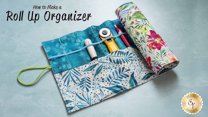 A Little Bit Fancier Brush Roll Up – The Daily Sew