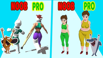 Perfect Level #68 NOOB VS PRO VS HACKER in Get Well Run, Gassy Run- game android ios Zig vs Sharko