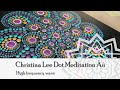 High Frequency Wave: Mandala Dot Painting on Wood Panel Relaxing Meditative ASMR Tutorial