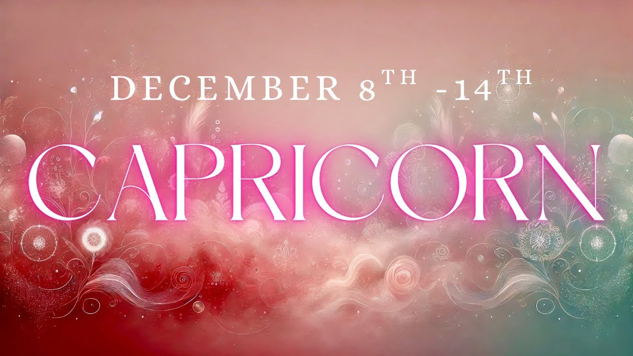 CAPRICORN tarot ♑️ You’re Going To Get A Message Capricorn December 2025 8th - 14th 