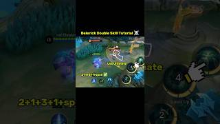 Belerick Double Skill Tutorial Mobile Legends #mlbb #belerick #tutorial #shorts