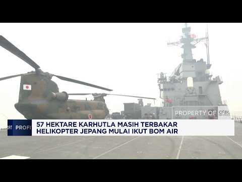 57 Hectares of Forest Fires Still Burning, Japanese Helicopters Begin Water Bombing