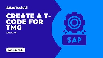 How to Create T-Code for TMG ( Table Maintenance Generator )