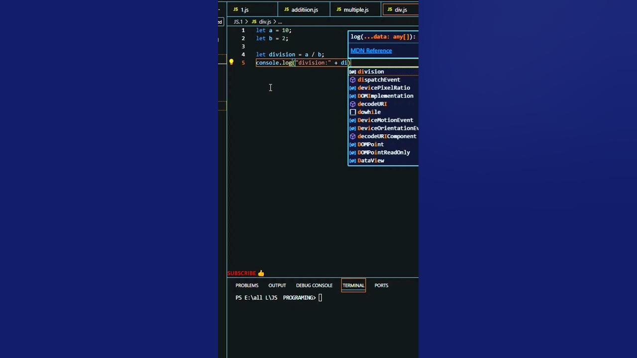 Simple Method for Division in JavaScript | Learn Basic Division. #cod # ...