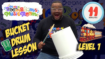 Beginner Bucket Drumming for Kids 🎵 | Quarter Note Patterns with Mister Boom Boom