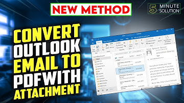Convert Outlook email to PDF with attachments 2024