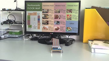 ボタン＋Raspberry Piサイネージ　多言語切替