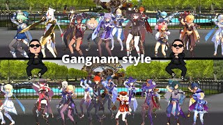 Mmd Genshin Impactgangnam Style With All Character
