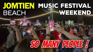 Jomtien Pattaya Beach, Music Festival Weekend Crowds