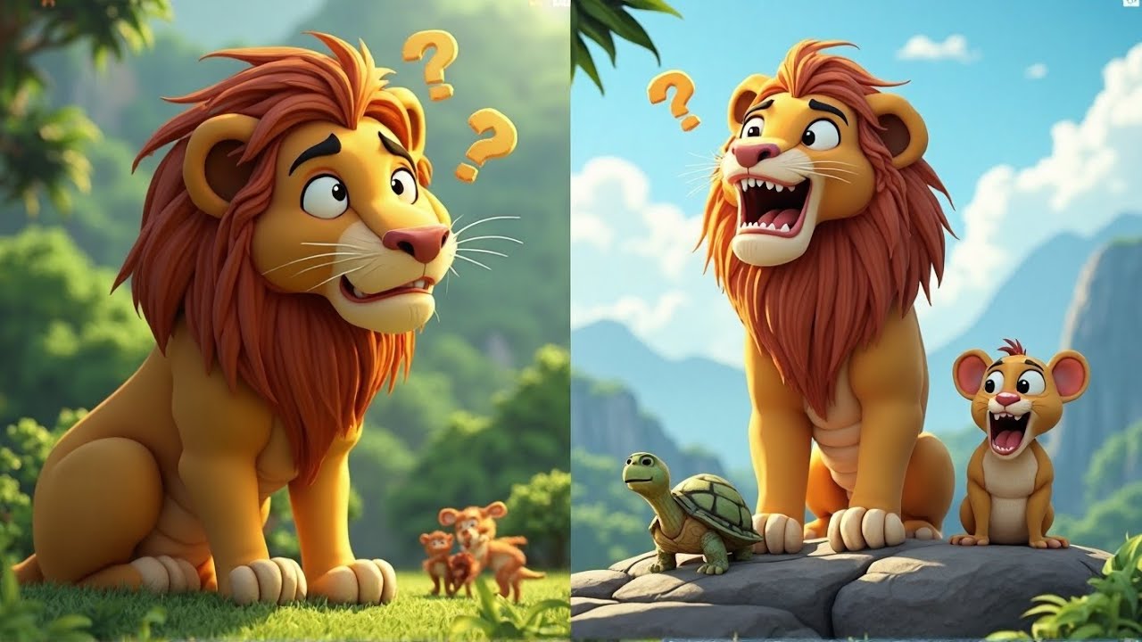 '' Leo The lion 🦁 Lost His Roar | Jungle Cartoon Story for kids ...