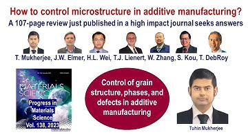 How to control microstructures in additive manufacturing?