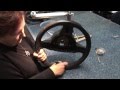 Obszywanie kierownicy skórą Leather steering wheel cover