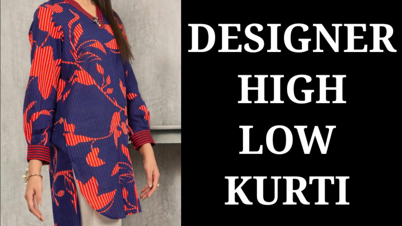 Lime lite designer high low kurti cutting and stiching/gol Daman shirt/zunaira design