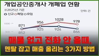 초보 공인중개사 90%가 폐업하는 '이 시기'