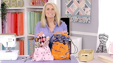 Easy Peasy Drawstring Bag (Sew Young project)
