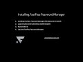 Installing Password Manager