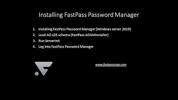 Installing Password Manager