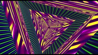 5 Hour - VJ LOOP GLOWING NEON TUNNEL - live wallpaper windows 11 - Motion 4k Screensaver relaxing