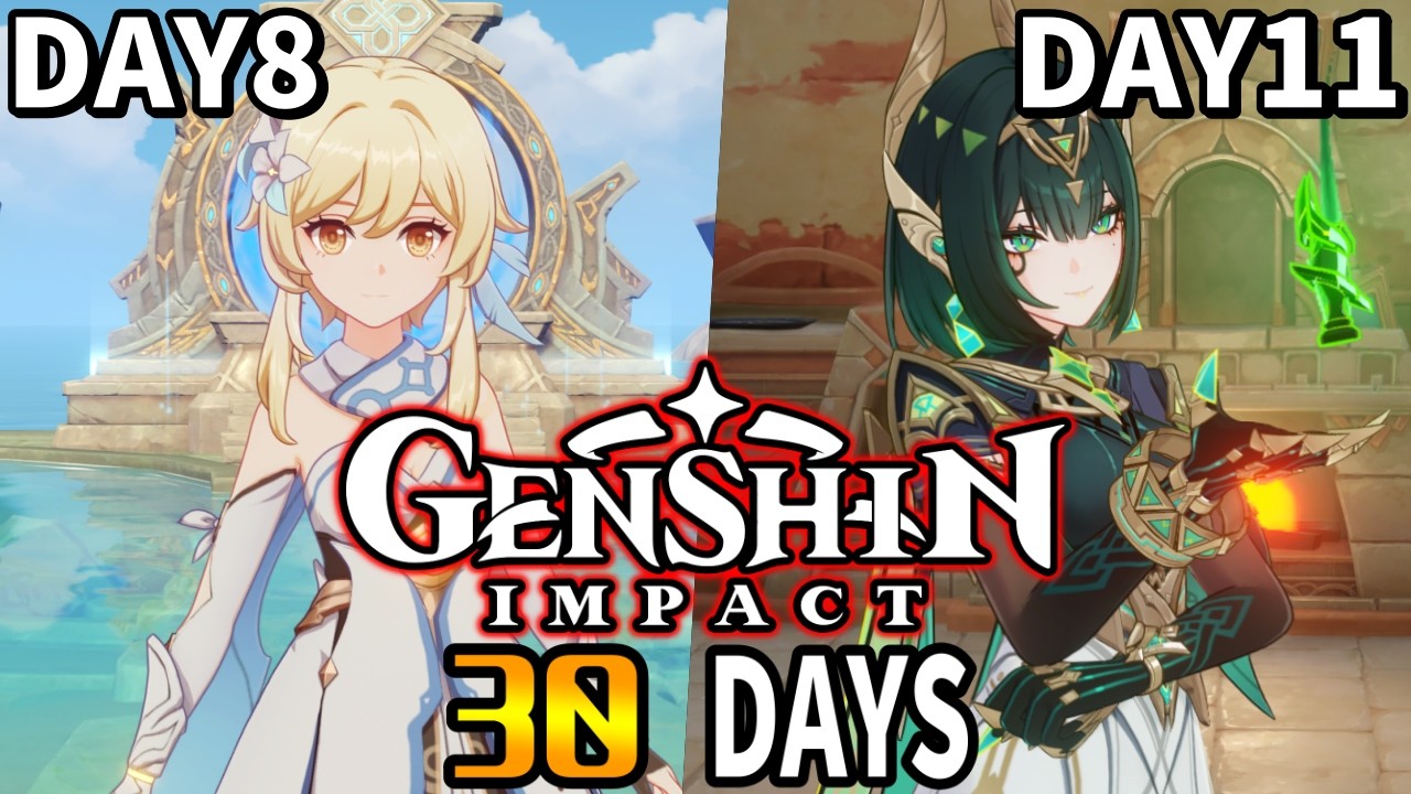 【原神30days】完全無課金で最初から30日間ガチ攻略して螺旋12層を星9クリアする！【DAY8～DAY11】